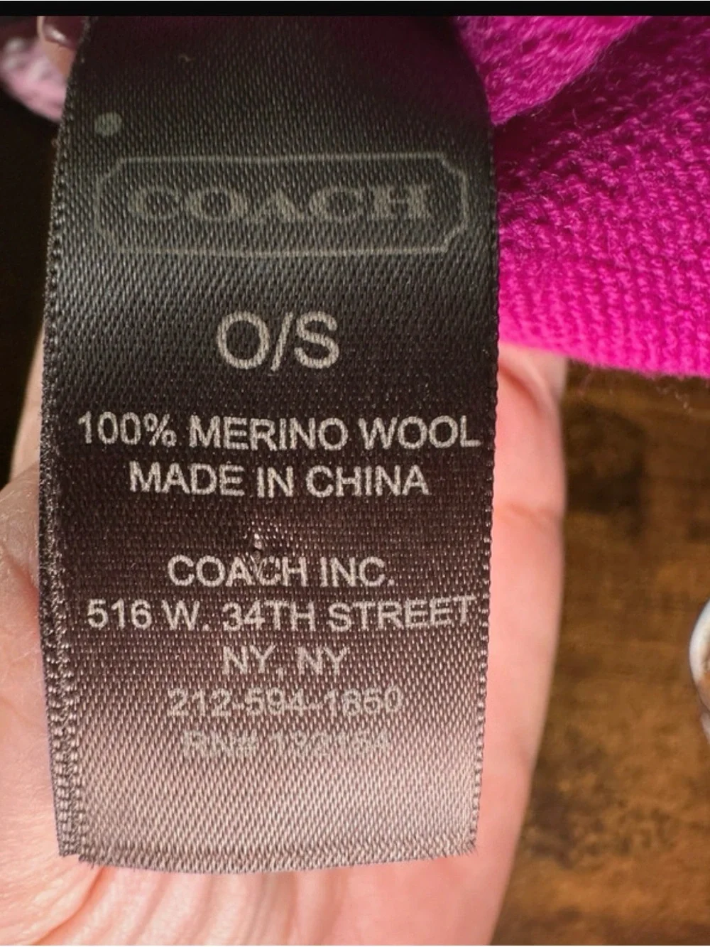 Coach soft knit